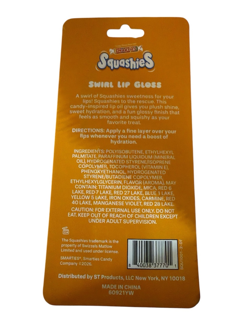 Smarties Squashies Swirl Lip Gloss Mixed Fruit - Picture 2 of 2